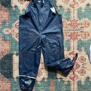 Puddlegear Rain Bibs Waterproof Overalls – Navy – Size 130